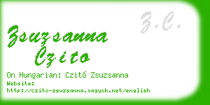 zsuzsanna czito business card