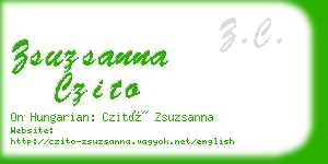 zsuzsanna czito business card